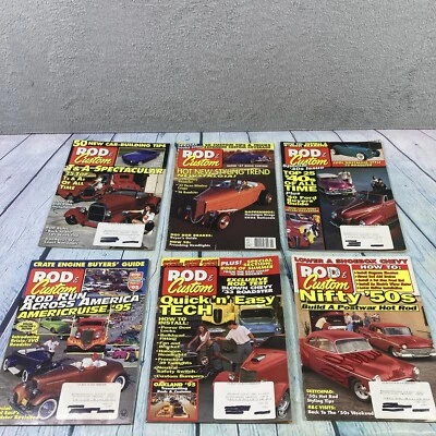 Rod and Custom Magazines Lot of 6 Issues Hot Rods Cars Garage 1994-1995 RC-3 - Image 1 of 4
