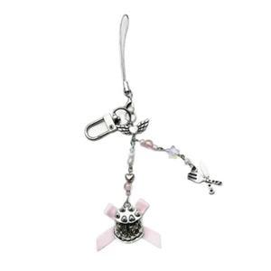 Adorable Handmade Strawberry Cake Phone Charm Resin Keychain Present for Woman - Zdjęcie 1 z 8