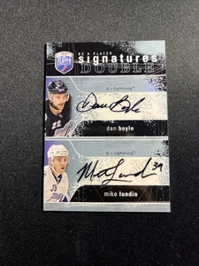 2007-08 Upper Deck Be A Player Hockey Dan Boyle/Mike Lundin Signatures Double - Picture 1 of 2