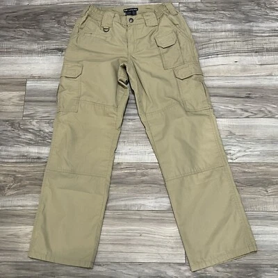5.11 Tactical Series Khaki Cargo Pants TAC-143 Women's Size: US 4 Elastic Waist - Image 1 of 4