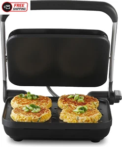 Sunbeam Café Style 4-Slice Sandwich Press and Maker| Anyheightâ„¢ Control for Fr - Picture 1 of 12