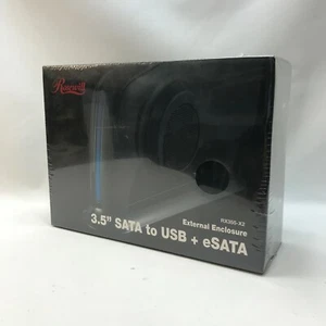 Rosewill RX355-X2 BK ABS Cover and internal metal shielding 3.5" Black USB2.0 & - Picture 1 of 9