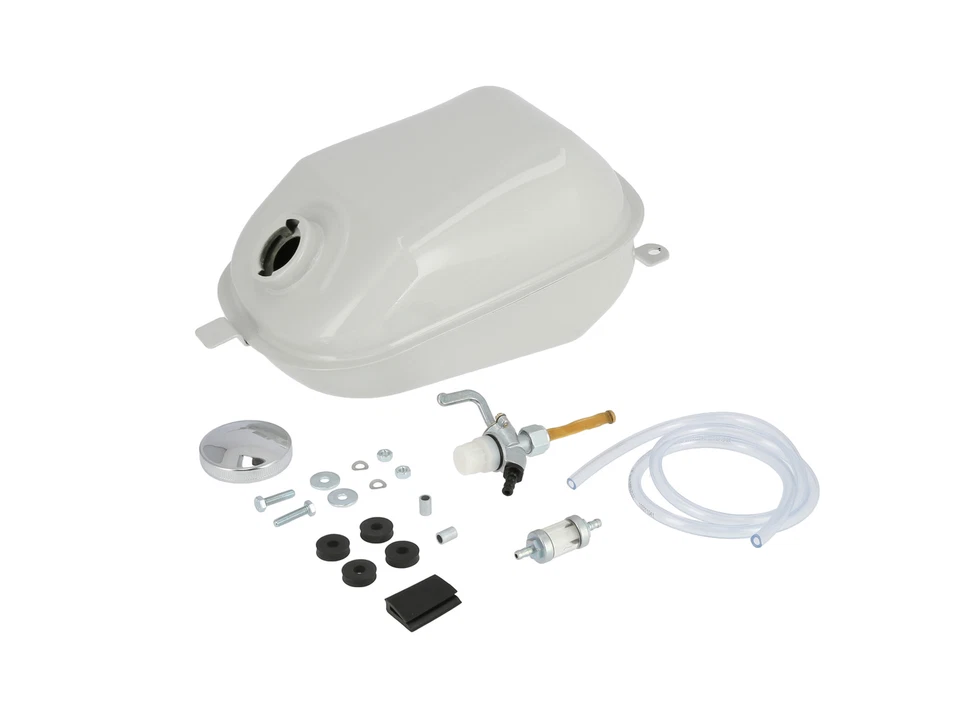 Set: Tank, Kraftstoffbehälter mit Benzinhahn, Tankdeckel und Befestigungsmateria - Bild 1 von 1