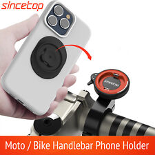 Metal Phone Mount for Bike & Motorcycle, Handlebar Cellphone Holder w/ Adapter