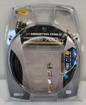 Cabo de Vídeo Componente Monster 700cv Ultra Alto Desempenho YPbPr 6m/19' 127644 - Imagem 1 de 4