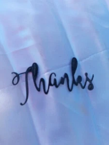 Danke Cardstock Dekoration, 1,5" gestanzt versandkostenfrei 6er Set - Bild 1 von 1