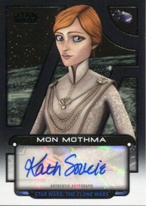 Star Wars Galactic Files Reborn Autograph Card Kath Soucie as Mon Mothma