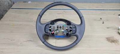 1999-2007 FORD F250 F350 1997-03 F150 GREY LEATHER STEERING WHEEL GRAY *Read* - Image 1 of 4