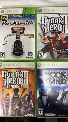 Lote de juegos Guitar Hero - Xbox 360 - Sin probar Foto 1 de 4