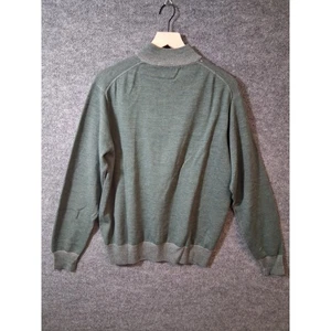 Peter Millar Herren Merinowolle Quarter Zip Pullover Sweater Grün - Bild 1 von 10