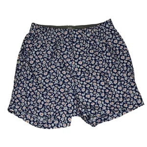 J Crew Printed Boxers Blue White Floral Size XS NWOT - Picture 1 of 5