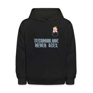 Technoblade Pig In A Pocket Technoblade Never Dies Kids' Hoodie - Picture 1 of 7