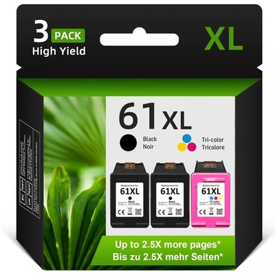 61 cartuchos de tinta XL para HP 61XL Deskjet 2540 2050 ENVY 4500 4505 5530 5531 5535 Foto 1 de 4