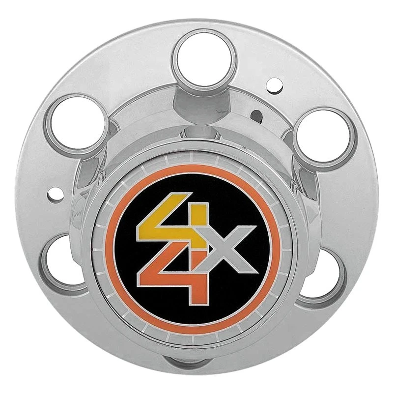 For GMC C15/C1500 Pickup 71-73 Chrome Plastic Wheel Center Hub Cap w 4 x 4 Logo Foto 1 de 1