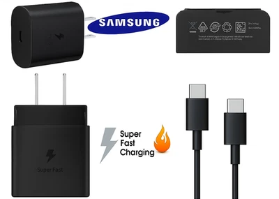 Samsung 25W USB-C Fast Charger Plug | Original Type-C Wall Adapter for S20 S21 N - Image 1 of 4