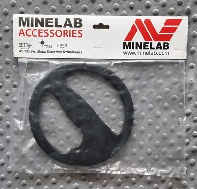 MINELAB 8" coil cover, Safari / E-trac / Explorer, 8" BLACK FBS NEW in packaging - Image 1 of 2