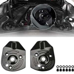 Carbon Fiber Look Engine Bay Shock Tower Cover Protect For Corvette C8 20-24 AK - Picture 1 of 9