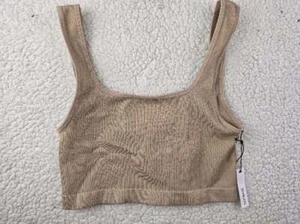 FOREVER 21 Size Large Women's Tan Seamless Sports Bra Wireless - Picture 1 of 2