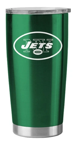 New York Jets 20 oz Stainless Steel Insulated Ultra Travel Tumbler Mug Cover