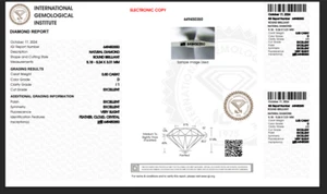 HALF CARAT 100% Natural Loose Diamond 5 MM Round Cut IGI CERTIFIED D/I1 Grade - Picture 1 of 3