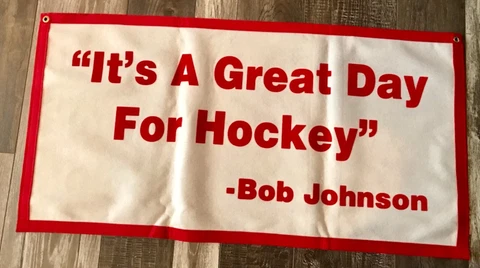 Bob Johnson Wisconsin Badgers Hockey NCAA Banner Cover