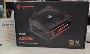 Aresgame 750W AGK750 80 Plus Gold Modular Power Supply - Photo 1/8