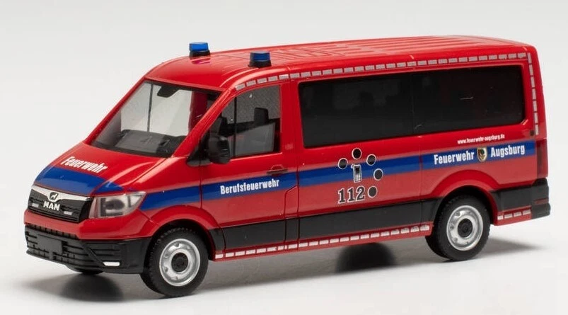 HERPA - MAN TGE FD Bus Vigili del Fuoco di Augsburg - 1/87 - HER096362 - Immagine 1 di 1