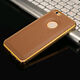 Case iPhone Ultra Thin Soft Leather Case with Metal Frame for 6 / 6 Plus