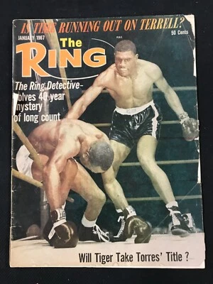 The Ring Boxing Magazine - January 1967 Issue Will Tiger Take Torres Title Cover - Image 1 of 2