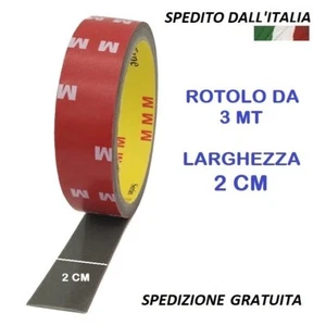 Nastro Biadesivo da 2cm Extra Forte, resistente su qualsiasi supporto - Imagen 1 de 13