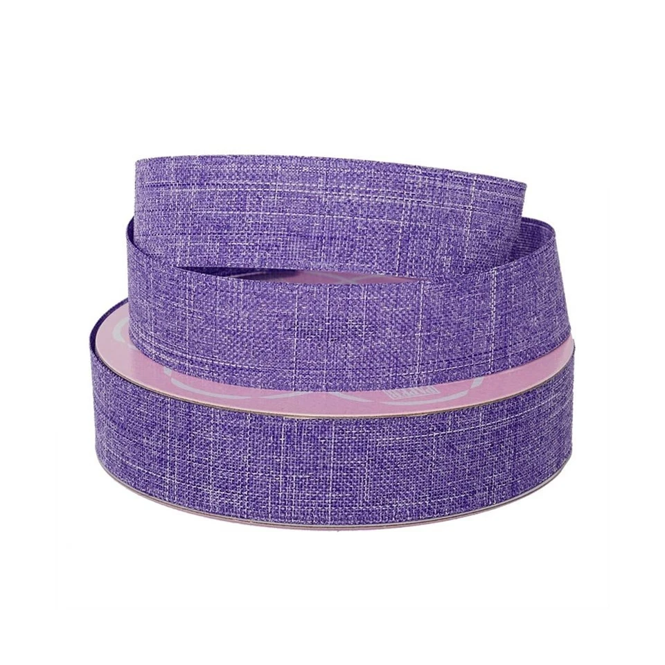 Purple Linen Ribbon | Wisteria Faux Linen Ribbon - 5/8in. x 25 Yds (pm59600582) - Image 1 of 1