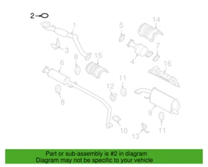 (1) Junta de escape original GM 96293025 tubo frontal - Imagen 1 de 3