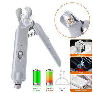 3in1 Pet Dog Cat Nail Grinder Trimmer Grooming Clippers USB Electric Claws File 