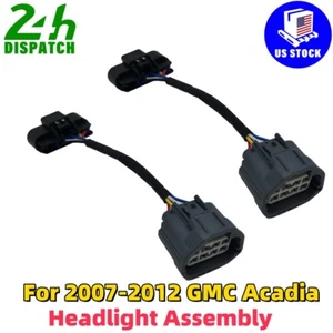 Juego de adaptadores de par para GMC de cableado HID a faro halógeno Acadia 2007-2012 - Imagen 1 de 7