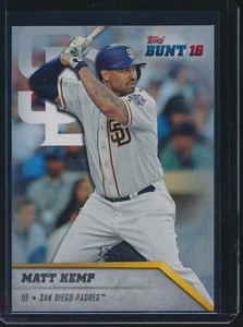 2016 Topps Bunt Platinum Parallel #82 Matt Kemp San Diego Padres 23/99 - Picture 1 of 1