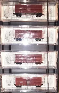 Z MTL 994 00 085 40ft Despatch Stock Car ATSF Four Car Runner Pack MTL cplrs NIB - Picture 1 of 1