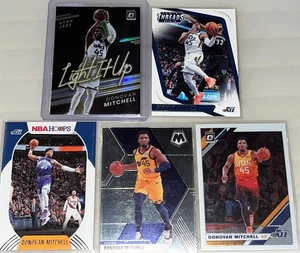 NBA Lot 5 Donovan Mitchell Cards Utah Jazz W/ Optic Light It Up Prizm - Picture 1 of 6