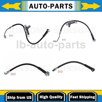 Manguera de freno delantera trasera Sunsong 4 piezas para GMC Envoy XUV 4,2 L 2004-2005 Foto 1 de 4