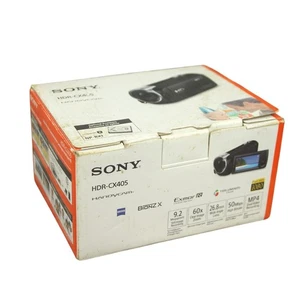 Sony HDR-CX405 HD Handycam Camcorder 9.2 MP Black with Battery Original Box 64GB - Picture 1 of 20