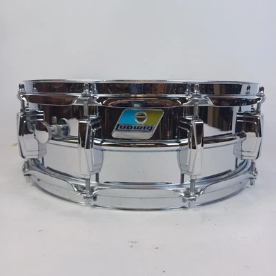 Малый барабан Ludwig Supraphonic 5x14 дюймов B/O 10 зажимов винтажный 80-е алюминий/хром 2240015 - Изображение 1 из 4