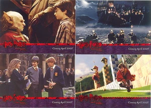 HARRY POTTER AND THE SORCERERS STONE 2005 ARTBOX RED FOIL PROMO CARD SET 01 - 04 - Picture 1 of 1