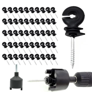 120 Stück Elektrozaun Isolator Schraubisolator Zaunring Holzpfosten Isolator - Bild 1 von 4