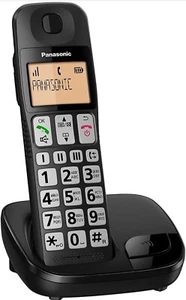 Panasonic KX-TGE110E téléphone sans fil gros bouton avec bloqueur d'appels nuisibles - Photo 1/9