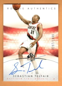 Autógrafo Sebastian Telfair 2005 Upper Deck SP Authentics 0297/1499, ¡casi como nuevo! - Imagen 1 de 2