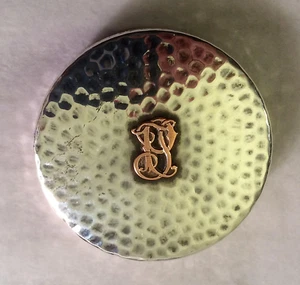 Ca.1900 Gustav Keller Sterling und Rotgold gehämmert Box. - Bild 1 von 6