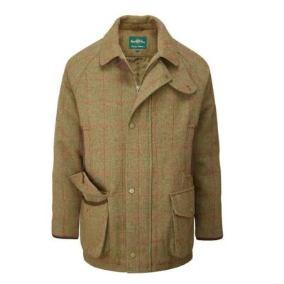 Alan Paine Combrook Tweed Waterproof Coat - Shooting Coat -Sage - Image 1 of 2