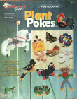 USED PLANT POKES HORSE BIRD BUTTERFLY SCARECROW PLASTIC CANVAS PATTERN BOOK