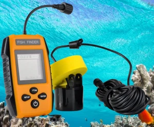 Fish Finder Portatile Pesca Profondità Sonar Sensore Pesci Allarme Radar Profondità TL88E - Foto 1 di 8