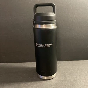 YETI Rambler 28 oz. Insulated Bottle Black with Chug Cap NWOT Promotion Gift - Picture 1 of 8