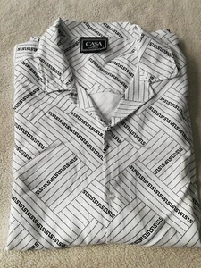 Casa Moda Couture Large Woven Camp Shirt Mens New - Picture 1 of 7